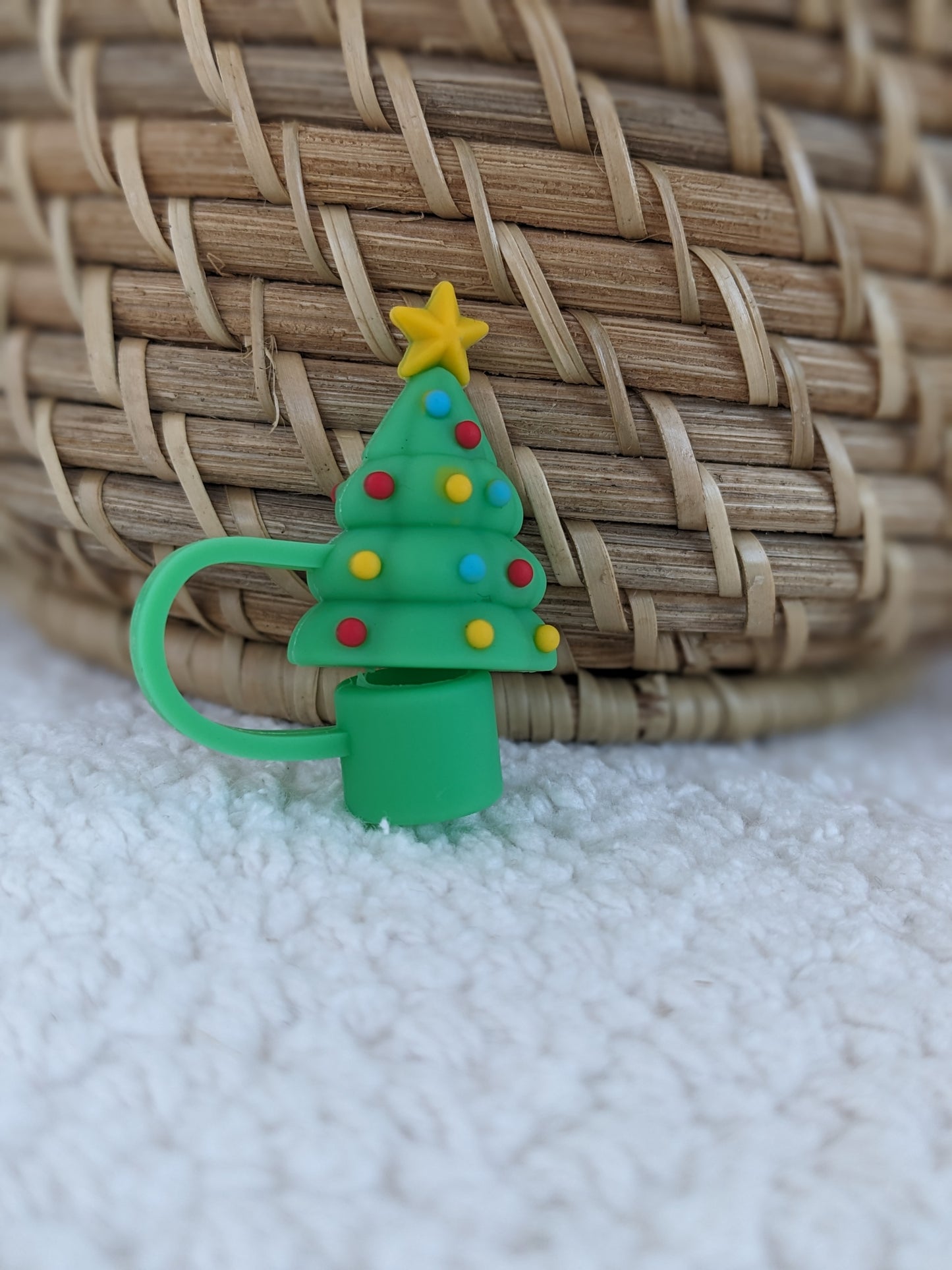 Christmas Tree Straw Cap Topper Stanley Accessory Straw Cap 