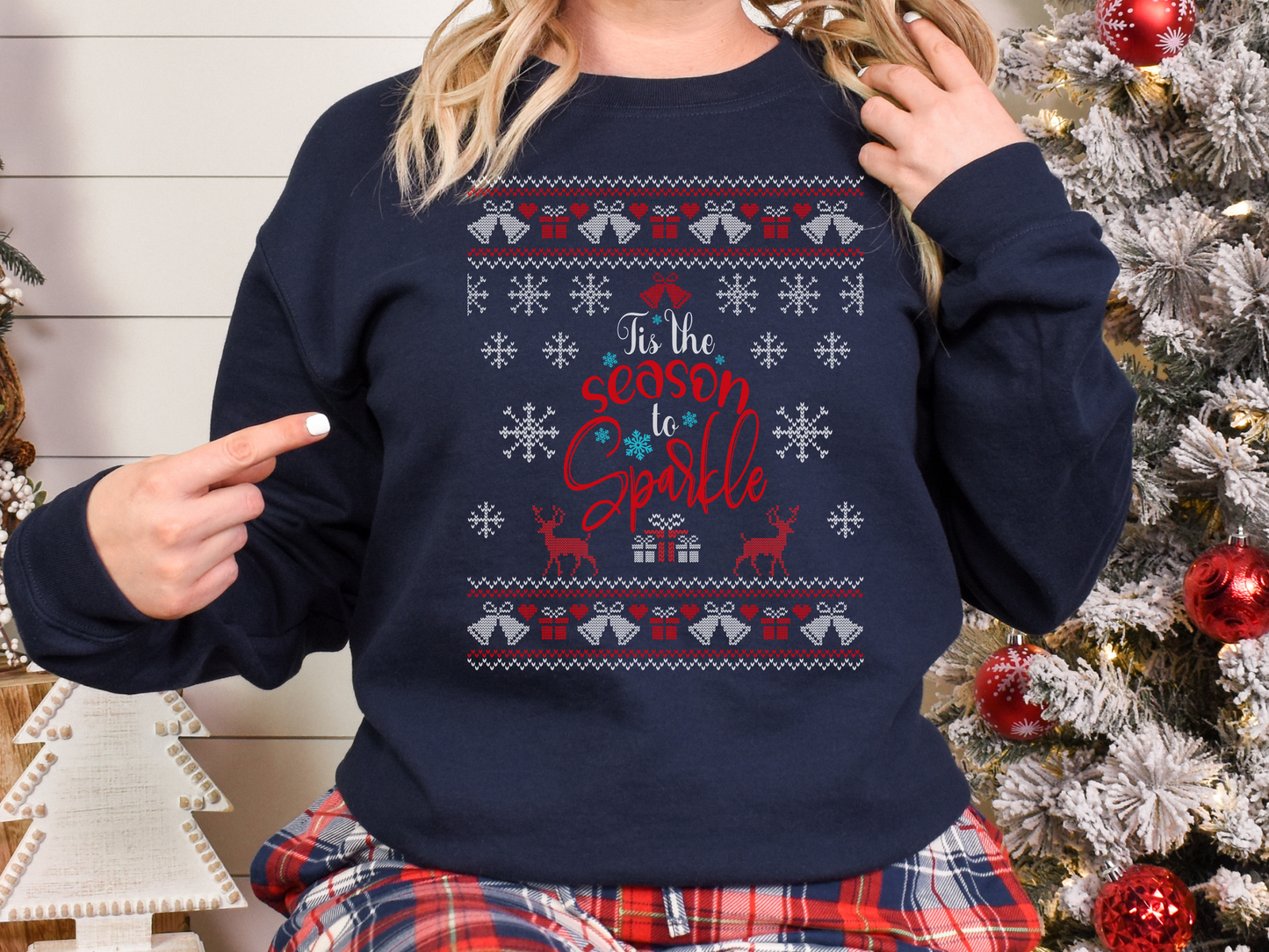 Season to Sparkle Ugly Christmas Sweater, Ugly Christmas Sweatshirt, Ugly Christmas Top, Ugly Christmas Shirt